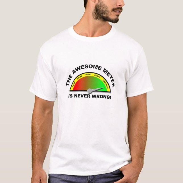 Awesome Metre Funny T-Shirt (Front)