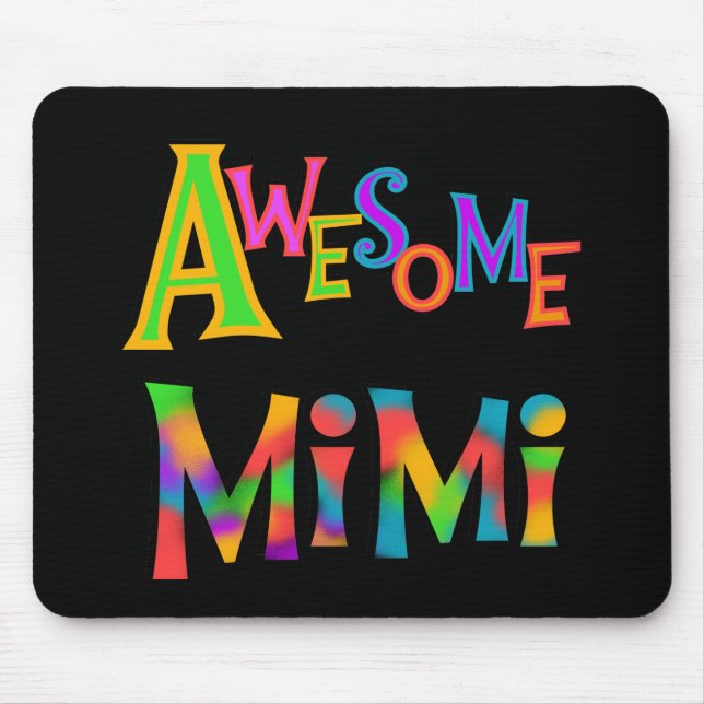 Awesome Mimi T-shirts and Gifts Mouse Pad (Front)