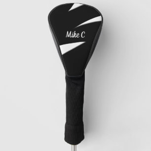 Awesome Modern Art  Black and White Golf Head Cover