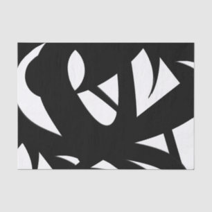 Awesome Modern Art Black and White Tissue Paper