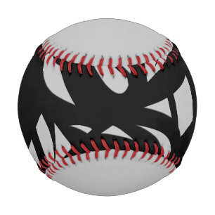 Awesome Modern Art Grey / Black Baseball