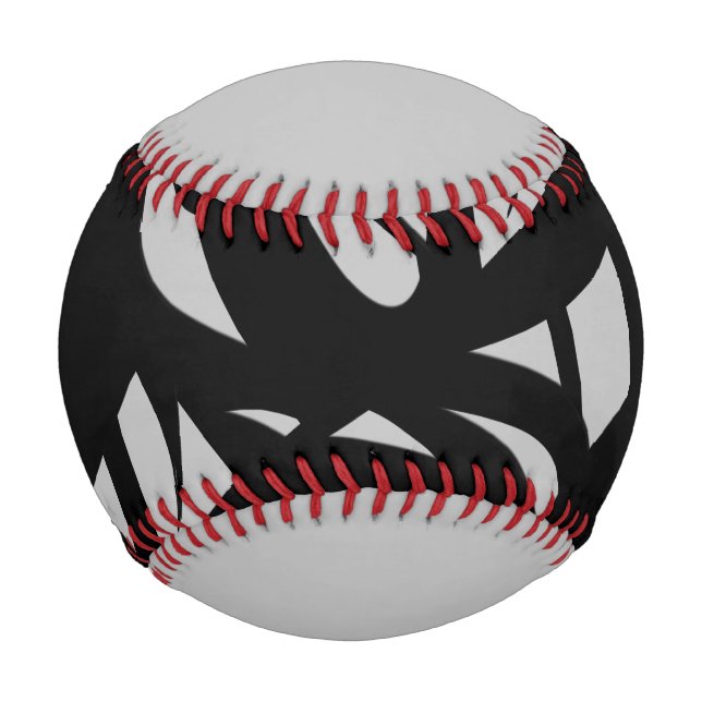 Awesome Modern Art Grey / Black Baseball (Front)