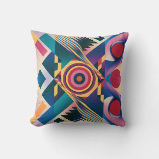 Awesome Modern Geometric Pattern Throw Pillow