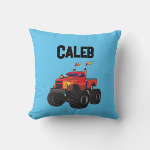 Awesome Monster Truck Blue Boys Cushion