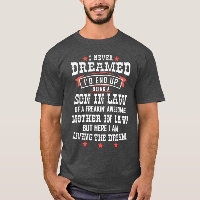 Awesome Mother In Law, Son In Law T-Shirt (Front)