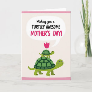 Awesome Mother Turtle Day Card