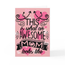 Awesome Mum Mother's Day Typography