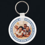 Awesome Mum Since 20XX Modern Simple Photo Keychai Key Ring<br><div class="desc">This simple and modern design is composed of serif typography and add a custom photo. Awesome Mum Since 20XX  circles the photo of your mum,  mother,  mama,  mum etc. This is a perfect gift for your Mum on her birthday,  mother's day,  christmas,  etc.</div>