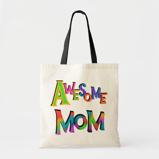 Awesome Mum T-shirts and Gifts Tote Bag (Front)