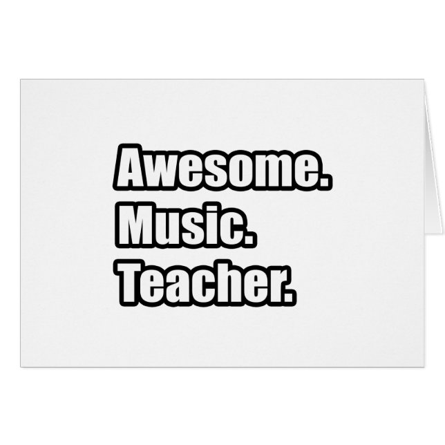 Awesome Music Teacher (Front Horizontal)