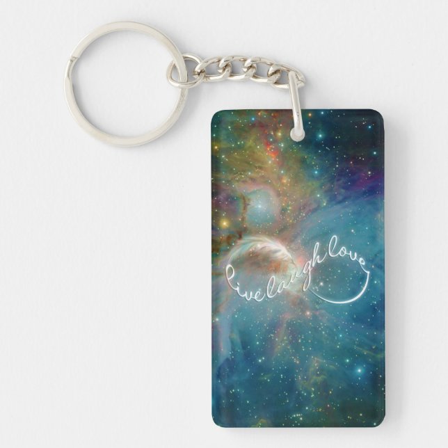 Awesome mystic "Live Laugh Love" infinity symbol Key Ring (Front)