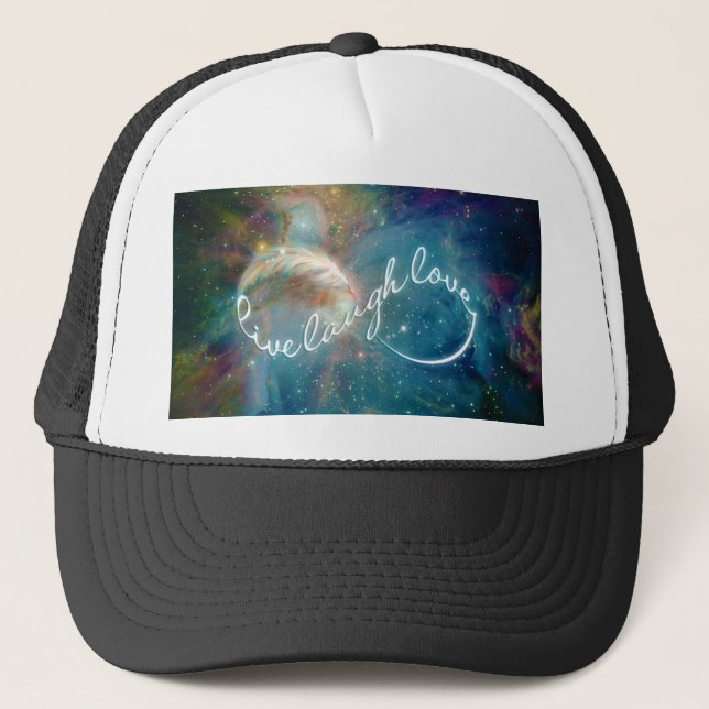 Awesome mystic "Live Laugh Love" infinity symbol Trucker Hat (Front)