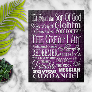 Awesome Names of God Jigsaw Puzzle