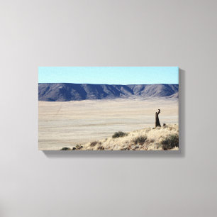 Awesome Namibian Landscape Stretched Canvas Print