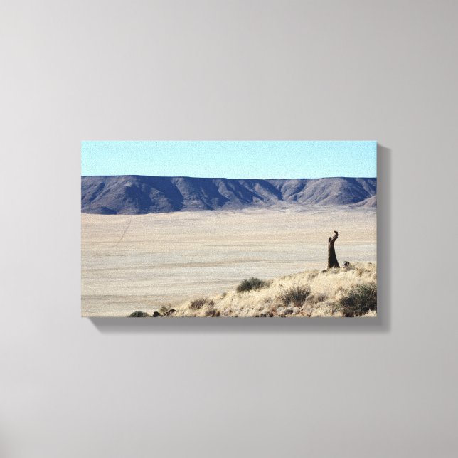 Awesome Namibian Landscape Stretched Canvas Print (Front)