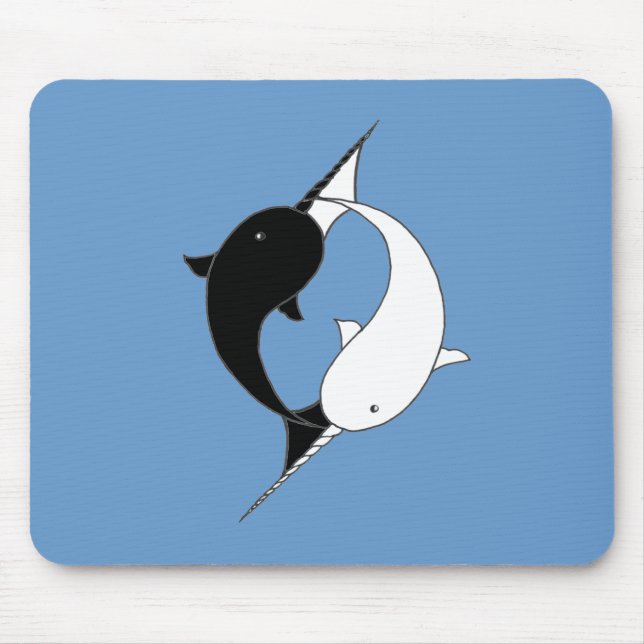 Awesome Narwhals Mouse Pad (Front)