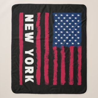 Awesome New York USA United States America America Sherpa Blanket