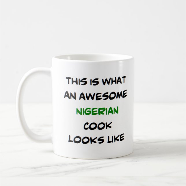 awesome nigerian cook coffee mug (Left)