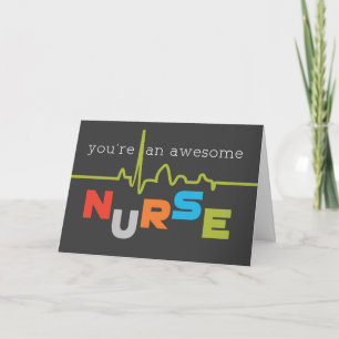 Awesome Nurse Appreciation on Nurses Day Thank You Card