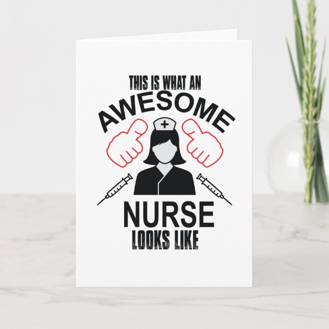 Awesome Nurse Card (Front)
