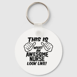 AWESOME NURSE KEY RING