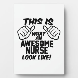AWESOME NURSE PLAQUE