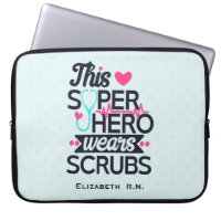 Awesome Nurse Superhero Saying Typography