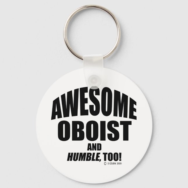 Awesome Oboist Key Ring (Front)