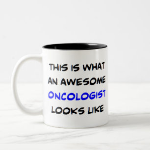 awesome oncologist Two-Tone coffee mug
