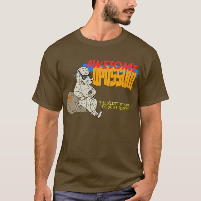 Awesome Opossum T-Shirt (Front)