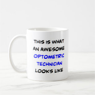 awesome optometric technician coffee mug