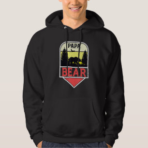 Awesome Papa Bear Best Dad Bear Family Hoodie