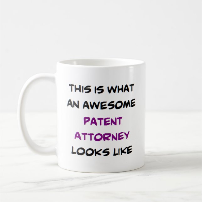 awesome patent attorney coffee mug (Left)