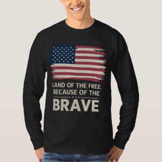 Awesome Patriotic Distressed American flag freedom T-Shirt