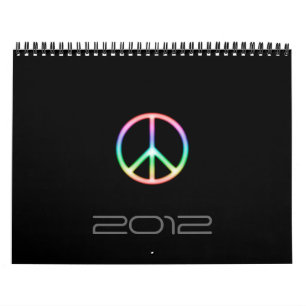 Awesome Peace Symbol Calendar 2012