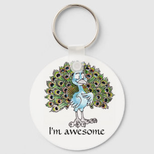 Awesome Peacock Keychain