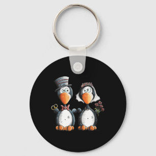 Awesome Penguin Wedding Gift For Bride And Groom Key Ring