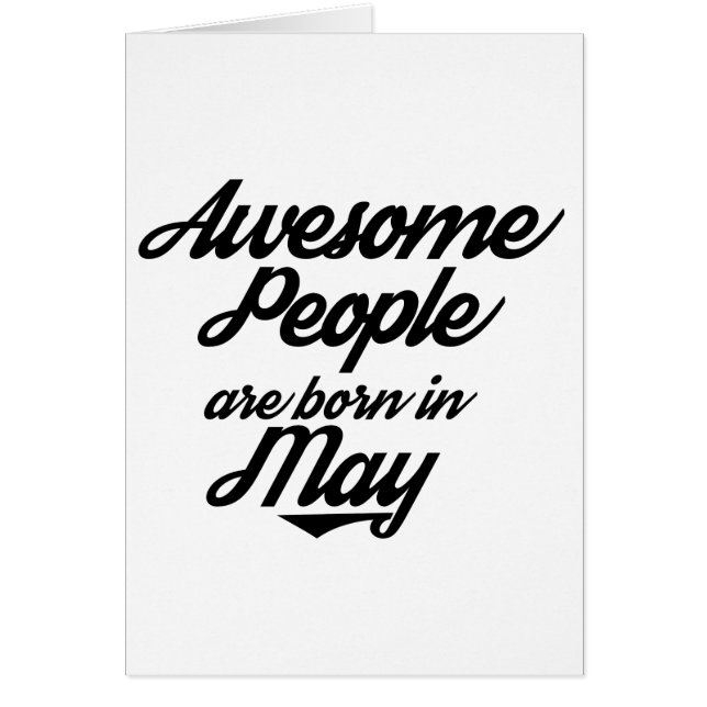 Awesome People are born in May (Front)