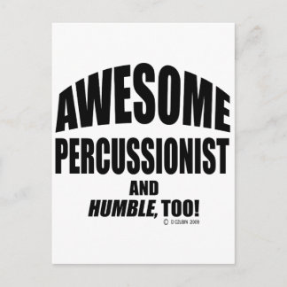Awesome Percussionist Postcard