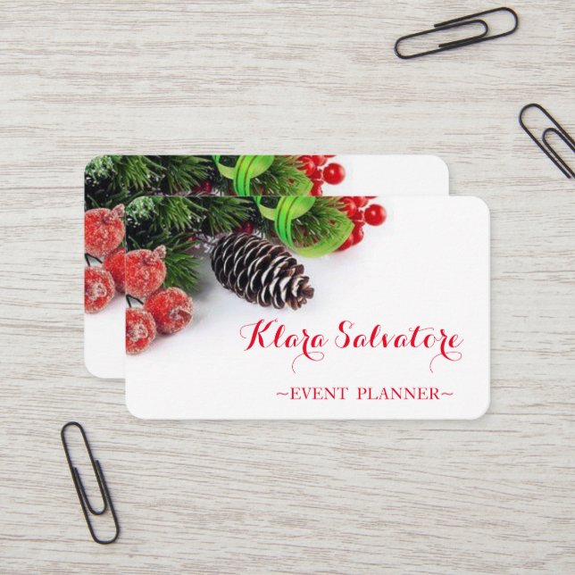 Awesome Perfect Christmas  Business Card (Front/Back In Situ)