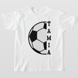 Awesome Personalised Name Soccer Ball Sports Kid's T-Shirt