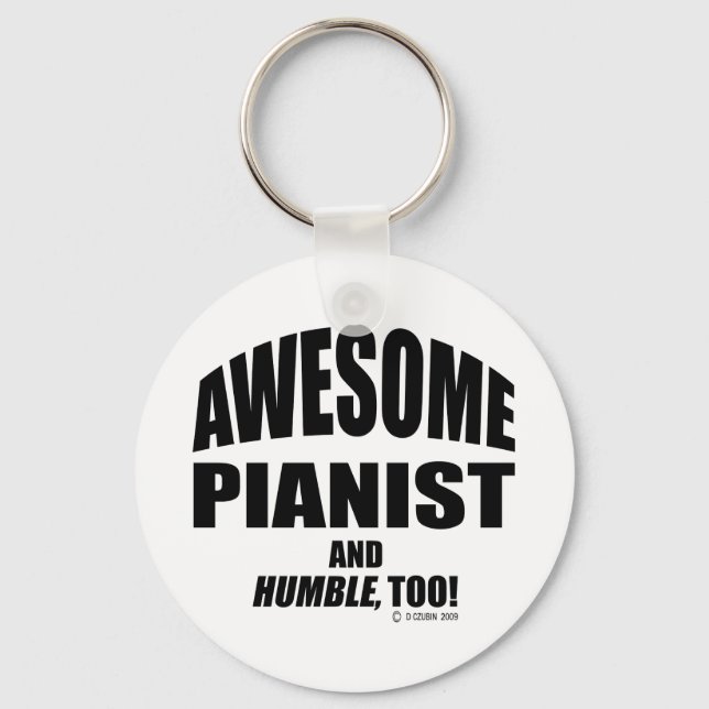 Awesome Pianist Key Ring (Front)