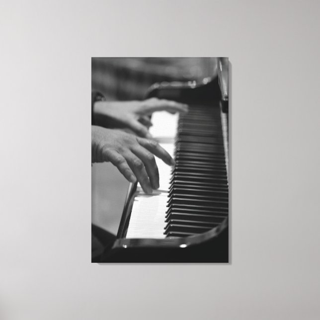 Awesome Piano Artwork Canvas Print (Front)