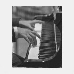 Awesome Piano Artwork Fleece Blanket