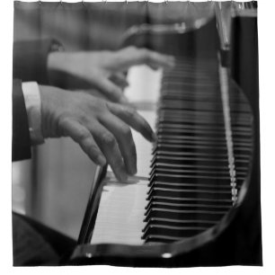 Awesome Piano Artwork Shower Curtain