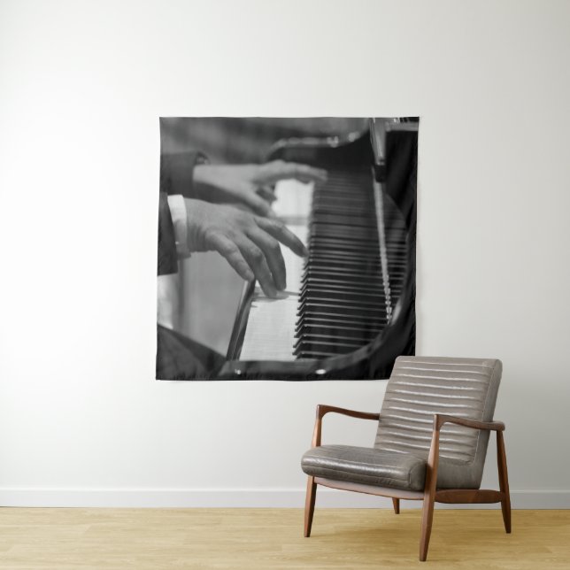 Awesome Piano Artwork Tapestry (In Situ)