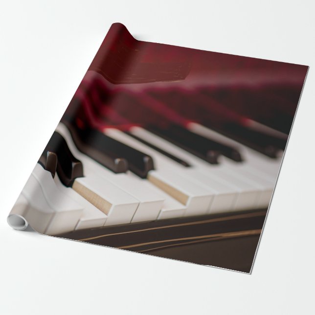 Awesome Piano Artwork Wrapping Paper (Unrolled)