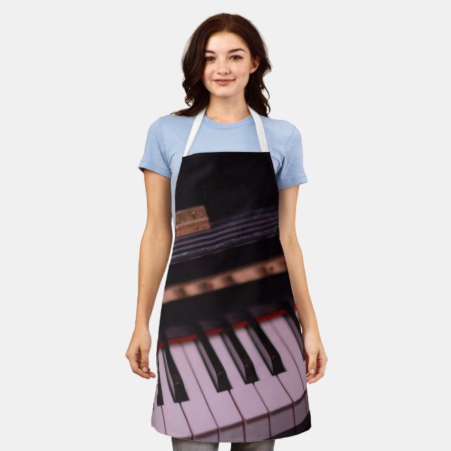 Awesome Piano Design Apron (Worn)