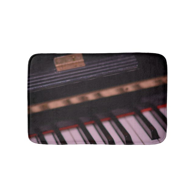 Awesome Piano Design Bath Mat (Front)