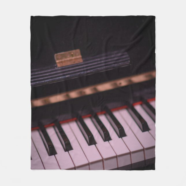 Awesome Piano Design Fleece Blanket (Front)